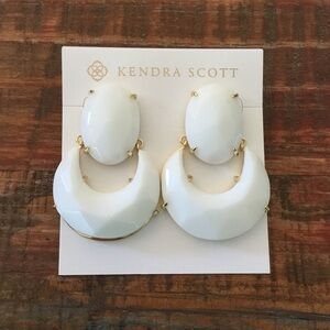 Kendra Scott White Juliette Earrings
